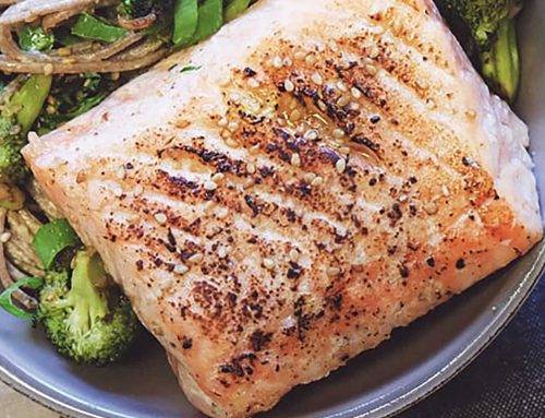 Sous Vide Sesame Salmon With Soba Noodle