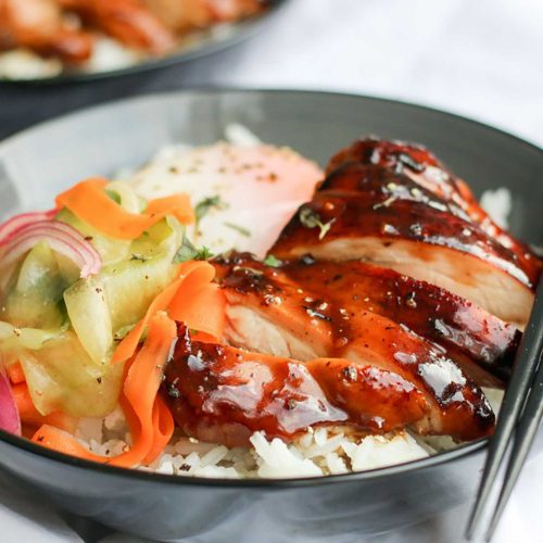 Super Simple Sous Vide Teriyaki Chicken Bowls